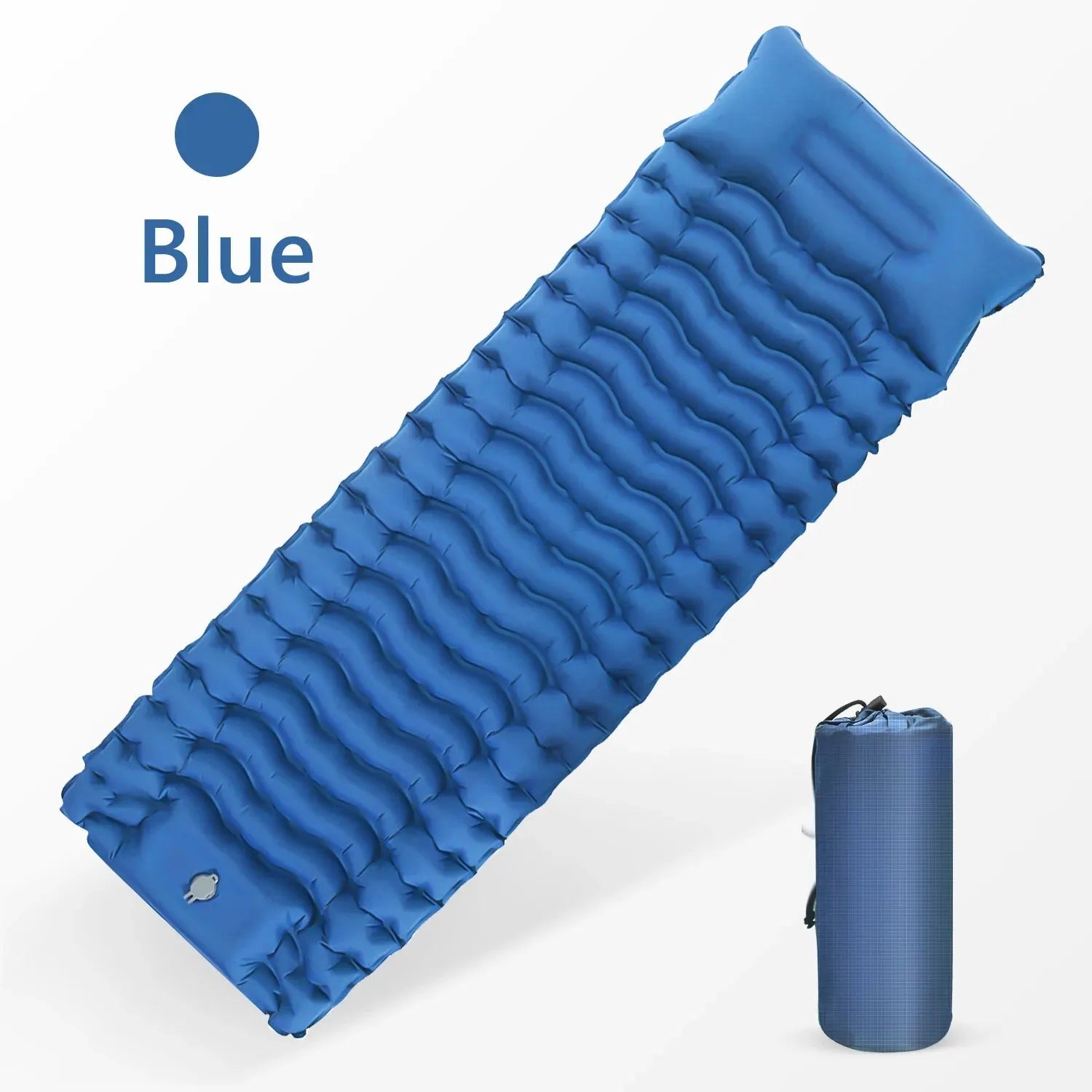 WESTTUNE Inflatable Camping Mattress – Thick Sleeping Pad with Built-in Pillow & Pump